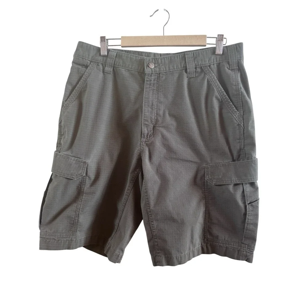 Carhartt Men's Sz 36 Gravel Gray Rugged Flex Relaxed Cargo Shorts Outdoors‎ Work
